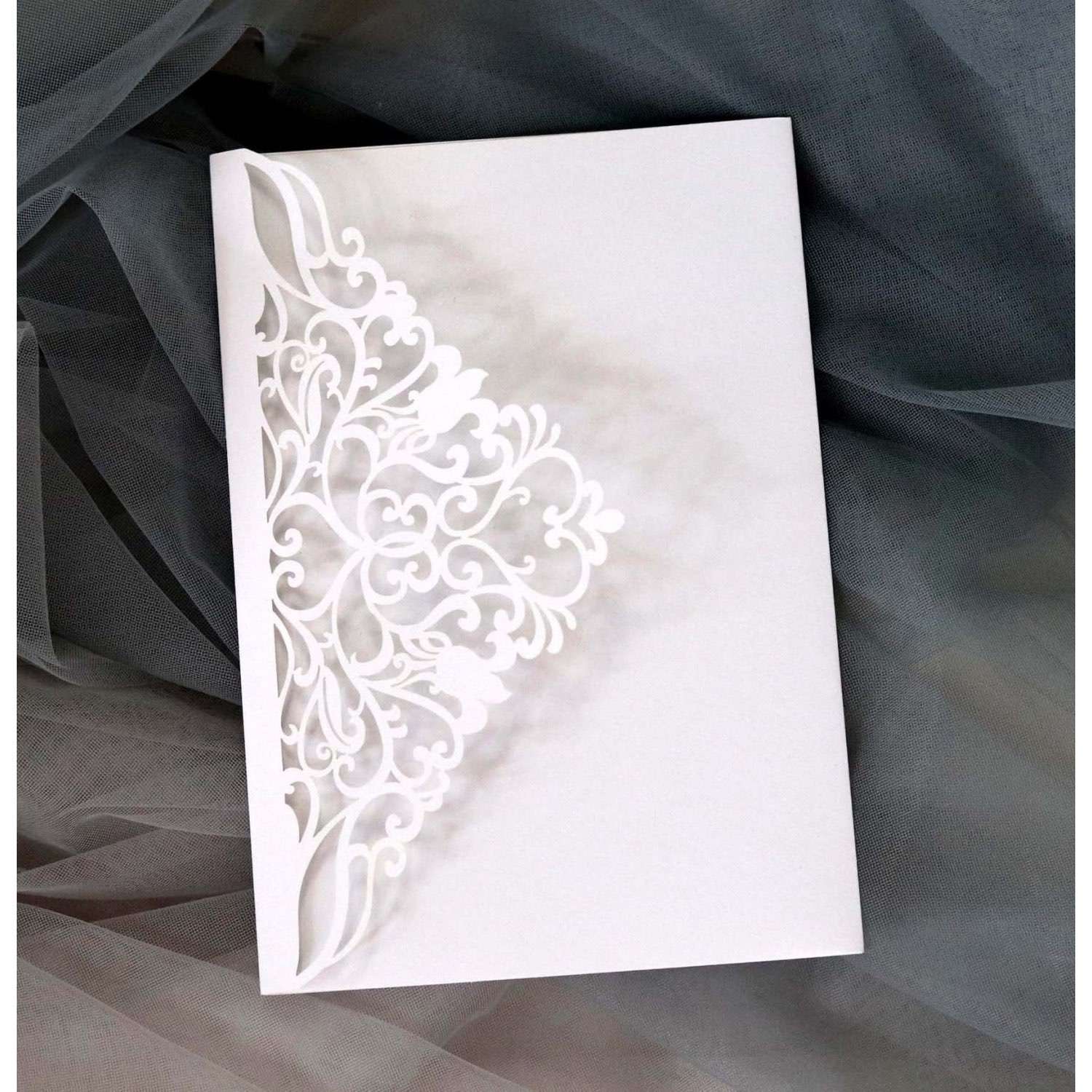Elegant Wedding Invitations Laser Holiday Greeting Card Business Invitation Customization